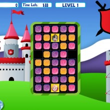 Замок три в ряд